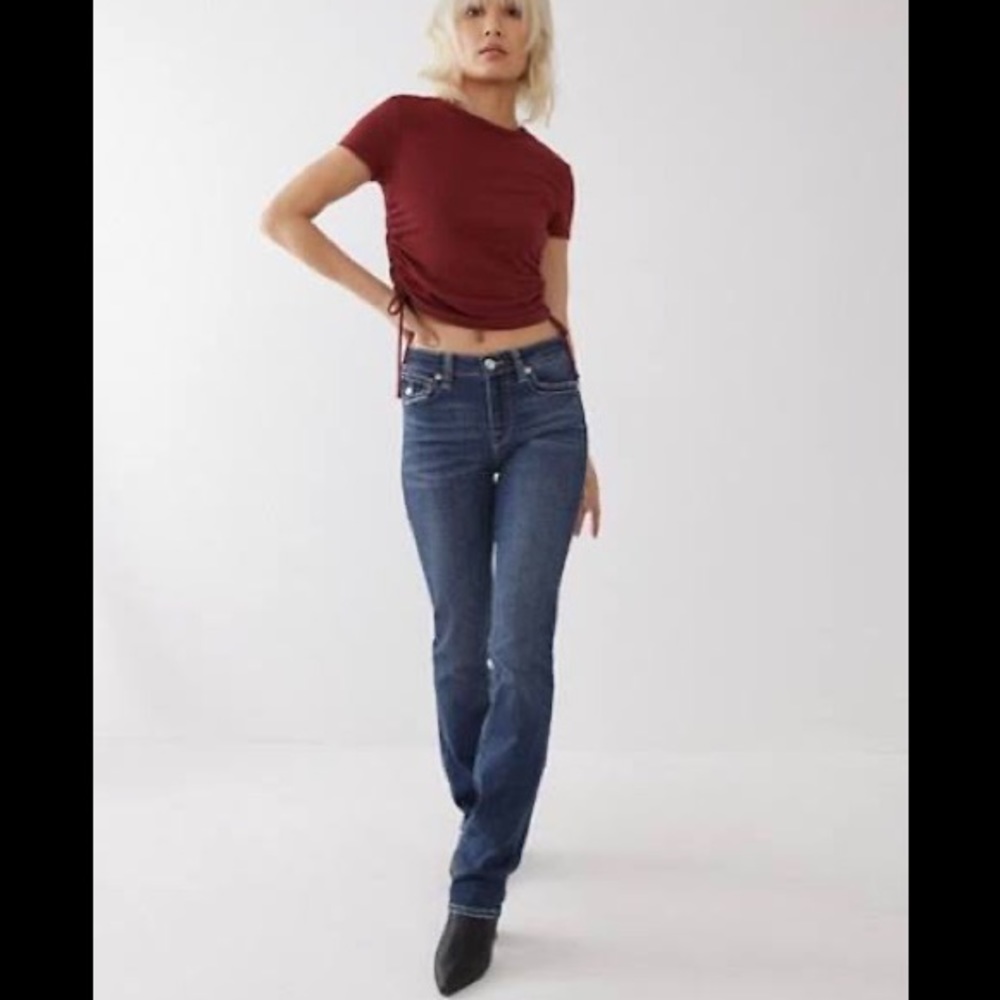 True  Religion Women’s Medium Wash RN#112790 CA#30427 Straight Leg Jeans